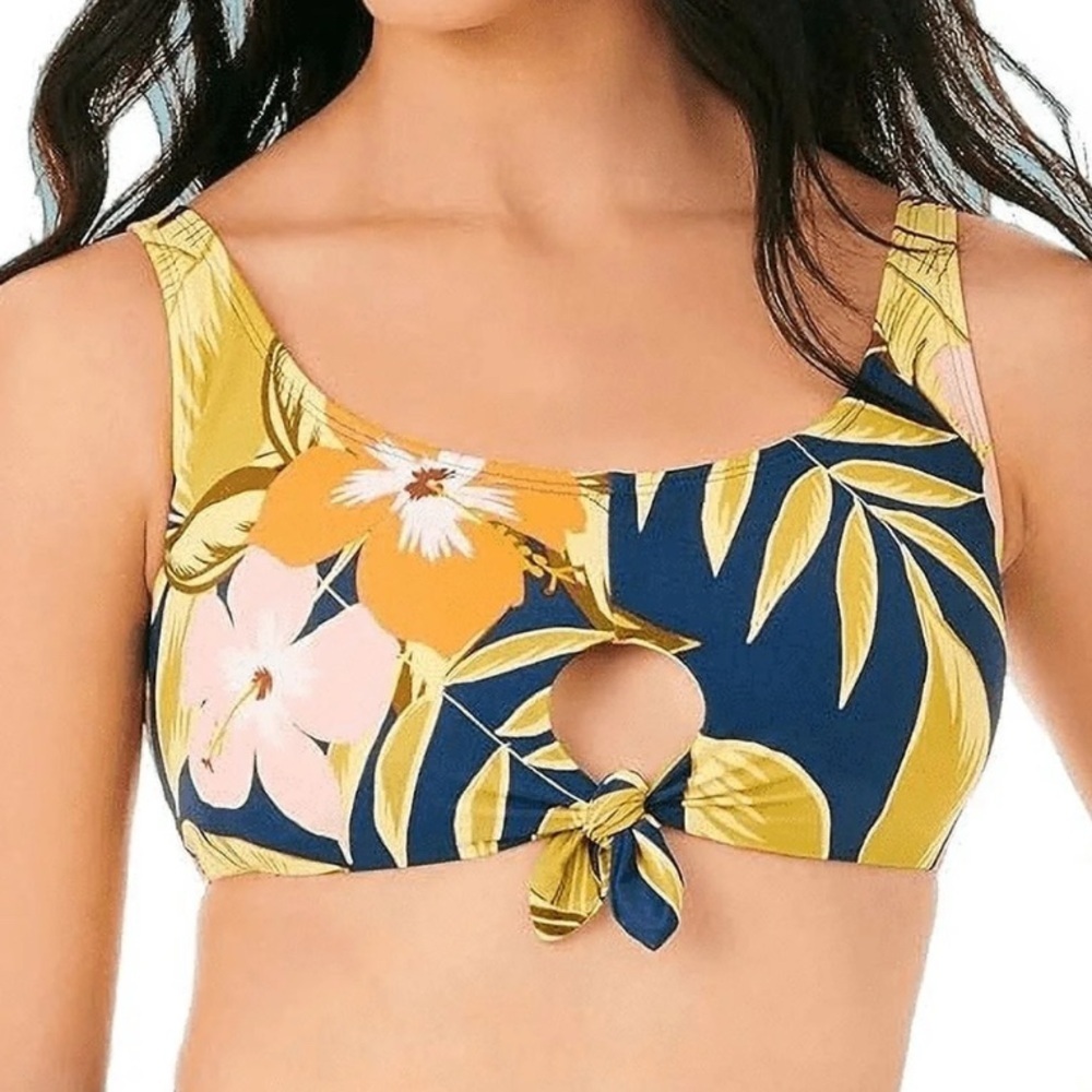 Beach Betty by Miracle Brands Women's slimming control tie-front bikini top